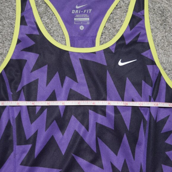 Nike Women’s Tank Top Racerback Size Small Purple Yellow Black - Picture 3 of 5